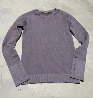 Lululemon rest less Textured Crew Neck purple thumbnail 1