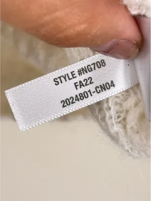 Madewell Mayfair Sweater Cardigan Antique Cream Alpaca Blend XXS Textured Knit thumbnail 12