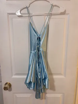Shein Dress Mini Light Blue Backless thumbnail 3
