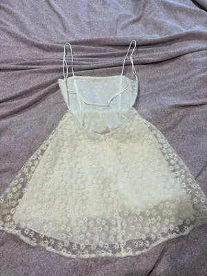 White Floral Lucy in the Sky Dress thumbnail 3