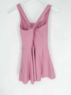 NWT Old Navy PowerSoft Fit & Flare Exercise Dress Women's SP Pink Tennis thumbnail 4