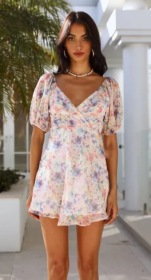 HELLO MOLLY Angel Biba Multicolor Graceful Hours Floral Dress thumbnail 1