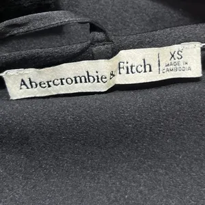 Abercrombie & FItch Black Sleeveless Silk Satin Cowl Neck Bodysuit Tank Top XS thumbnail 3