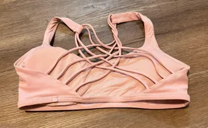 Lululemon Free to Be Ribbed Bra - Wild *Light Support A/B Cup in Pink Peony thumbnail 4