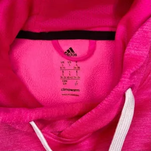 Adidas Pink Fleece Hooded Sweatshirt Size Small thumbnail 9
