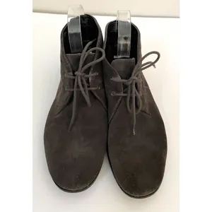 Franco Sarto Suede Leather Bootie Boots Dark Gray Size 8 thumbnail 2