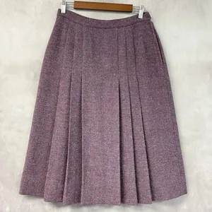 Vintage Womens Pleated Midi Skirt 12 Dark Academia Librarian Preppy Heritage thumbnail 2
