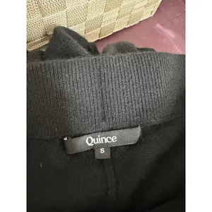 Quince 100% Mongolian Cashmere Sweatpants Jogger Black Womans S Knit Lounge thumbnail 3
