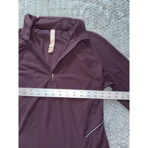 Lululemon Define Athletica Half Zip Pullover Running Top Thumb Holes Purple Sz 6 thumbnail 6