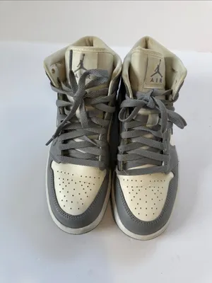 Jordan women’s High-Top Sneakers - Gray and White thumbnail 2