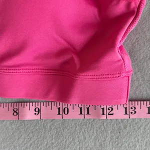 Women's NEW Pink Mesh Racer Back Sports Bra Size XL #260756 thumbnail 2