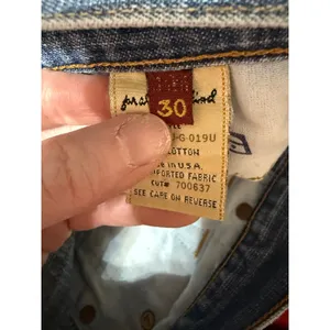 7 For All Mankind Vintage Y2K Bootcut Jeans Size 30 Low‎ Rise Light Wash McBling thumbnail 9