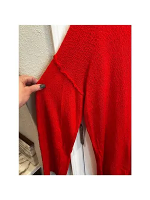 Red Crew Neck Sweater XL Unbranded thumbnail 3