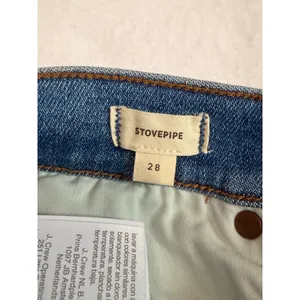 Madewell NWT Stovepipe Jeans Womens 28 High Rise Straight Leg Light Wash Denim thumbnail 6