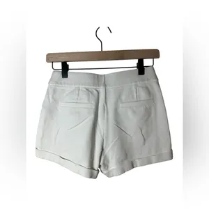 Ci Sono Women’s White Zip Pocket Cuffed Shorts‎ Size Small thumbnail 4