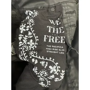 Free People We The Free Pacifica High Rise Slim Straight Leg Faux Leather Y2K‎ thumbnail 6
