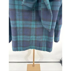 Tuckernuck Blackwatch Plaid Faye Blouse S Top Ruffle Collar Bow Wool Blend thumbnail 11