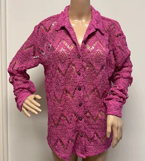 NWT Free People Lace Blouse thumbnail 1