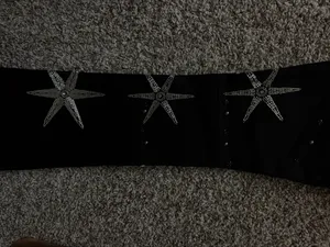 Publik Denim Black Beaded Star Flare Jeans Men’s Size 32x35 thumbnail 5