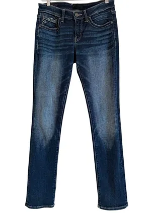 Buckle Black Jeans Fit No.53 Straight Women’s 28x32 Dark Wash Mid Rise Stretch thumbnail 1