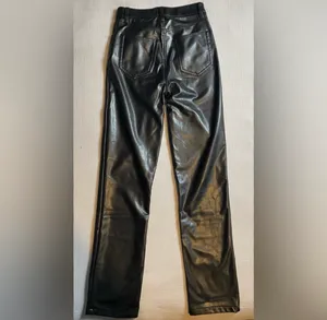 Abercrombie cross waist faux leather pants thumbnail 7