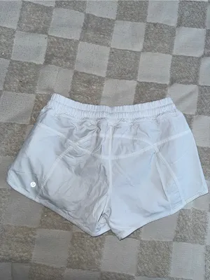 Lululemon Tracker Short IV *2-way Stretch 4" White‎ size 8 thumbnail 5