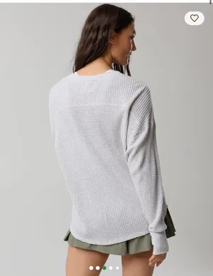 Aerie Waffle Long Sleeve thumbnail 2