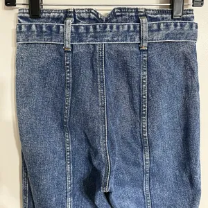Abercrombie & Fitch Jeans Women 00 24 Blue A&F‎ Mom Jean High Waist Belted Fray thumbnail 10