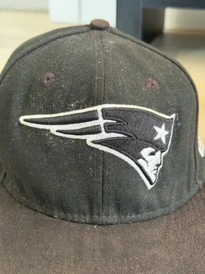 New England Patriots New Era Fitted Cap Black thumbnail 2