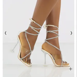 MOVING SALE NIB Public Desire Kim rhinestone heel - NEW thumbnail 2