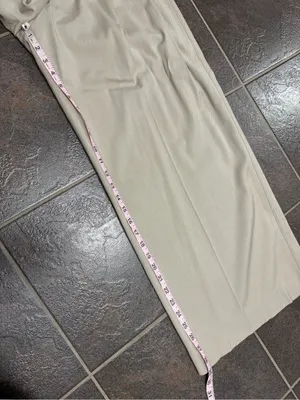 St. John High Rise Wool Blend Wide Leg Pleated Trousers Pants Beige Cream 6 thumbnail 12