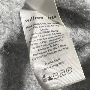 Aritzia Wilfred‎ Gwyneth Alpaca Wool Crop Quarter Zip Sweater O Ring Size XXS thumbnail 15