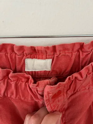 Mother The Springy Ankle Elastic Waist Jeans in a hot coral pink size 33 thumbnail 5