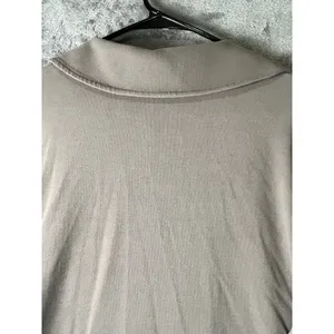Lululemon Softstreme Pique Oversized Long-Sleeve Polo Shirt Warm Ash Grey Small thumbnail 4