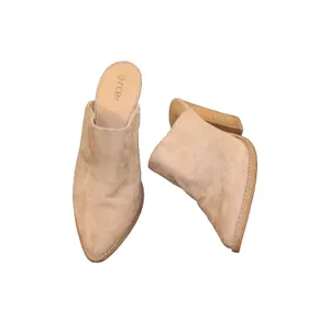 Abound Maya Mule Womens 8M Tan Suede Pointed Toe Block Heel Bootie Slip On thumbnail 2