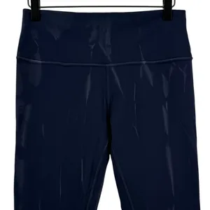 Lululemon Wunder Train High-Rise Crop 23" Sun Bleached Wash True Navy Women‎ 10 thumbnail 2