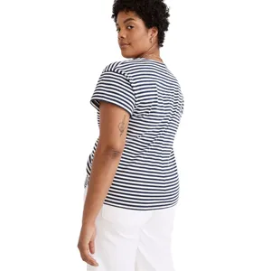 Madewell XL Top Organic Cotton Lyndale Oversized Tee Classic‎ Indigo Blue 1298 thumbnail 2