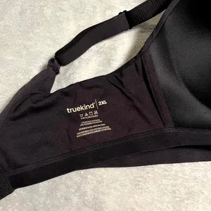 Truekind Bra Supportive Comfort Wireless Shapint Black Comfort Women 2XL XXL thumbnail 4