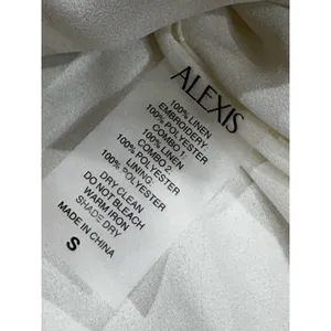 Alexis Zelda Cream Eyelet Embroidered Garden Midi Dress Sleeveless Size S thumbnail 15