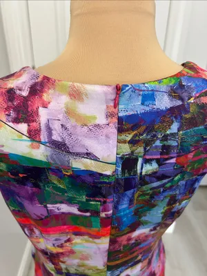 Joseph Ribkoff Multicolor Ruched Sheath Dress thumbnail 8