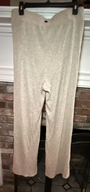 Gaiam Women's Ribbed Knit Wide Leg Lounge Pants thumbnail 6