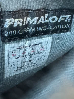 Primaloft Gray Distressed Leather Boots Size 8.5 thumbnail 8