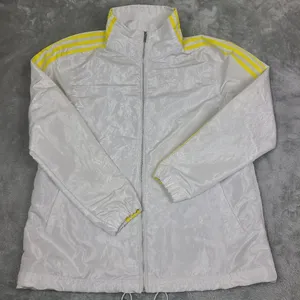 Adidas Womens‎ yellow white full zip jacket 3 stripes size X-Small thumbnail 1