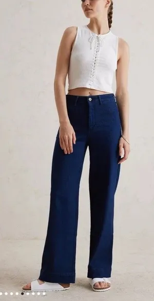 Pilcro The Skipper Long High-Rise Jeans Size 27 thumbnail 1