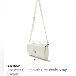 FEW MODA Cream Crossbody Clutch with Top Handle thumbnail 2
