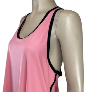 Alo Yoga Womens Racerback Tank Top Size‎ Large Pink & BLack Stretch thumbnail 4