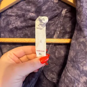 Anthropologie Amadi Hilde Shine Oversize Lightweight Tie Dye Linen Blazer SizeXL thumbnail 8