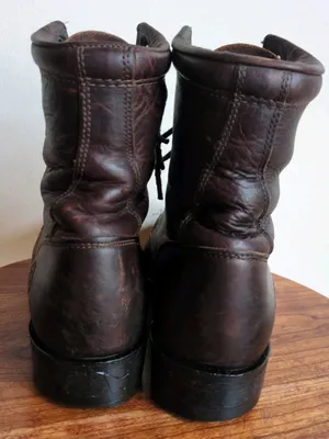Double-H Women's Sz 8.5 Ladies Lacer Leather Work Boots Western Cowgirl 9300 thumbnail 8