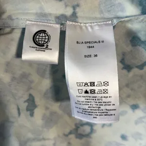 GANNI Printed Cotton Poplin Mini Dress Blue Floral Size EU 36/US 4/Small thumbnail 12