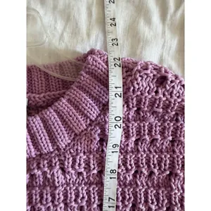 Varley Fillmore Knit Women XS Purple Short Sleeve Pointelle Sweater thumbnail 11